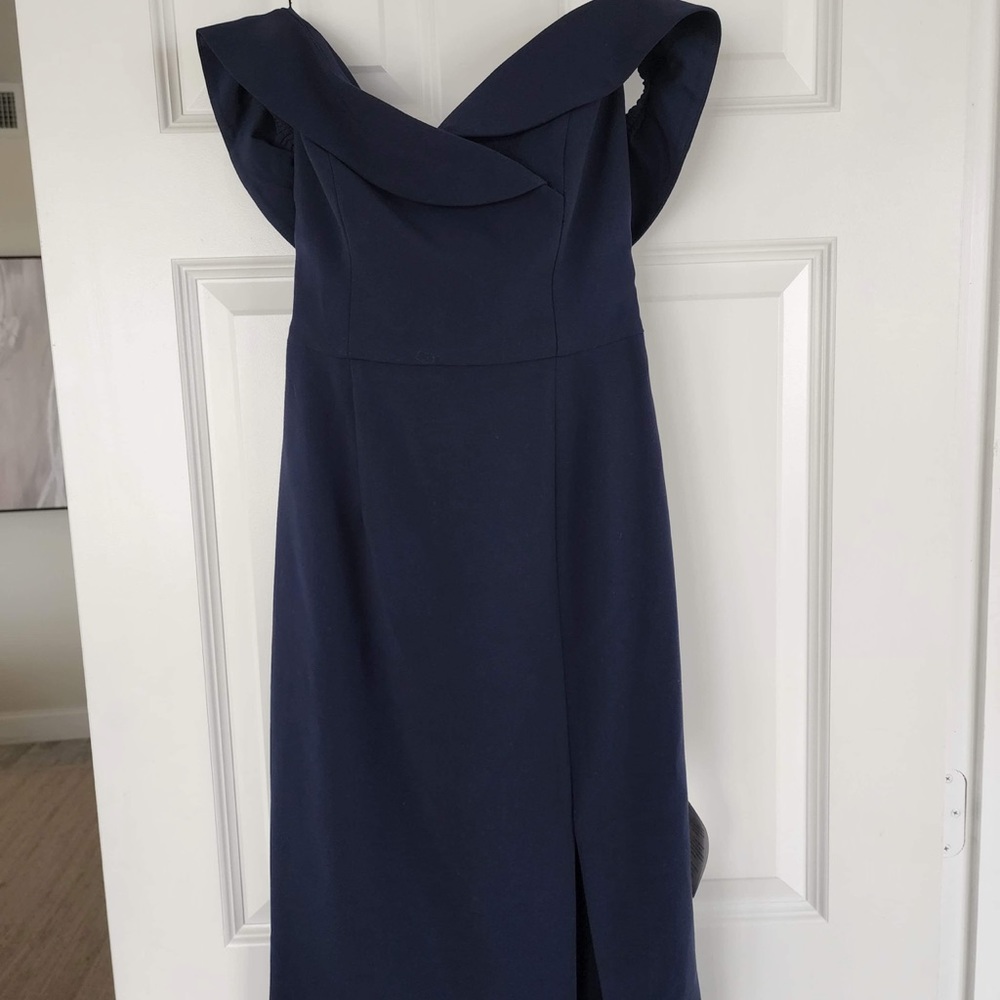 Womens Black Halo dress navy blue